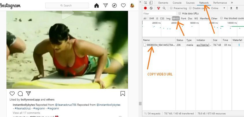 100 % working method to download private Instagram videos